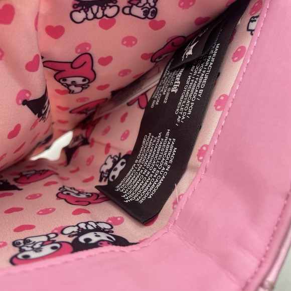 Loungefly Sanrio My Melody and Kuromi Wallet, Bifold, Pink - Picture 10 of 11